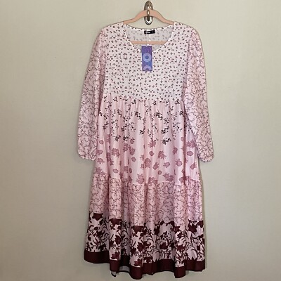 【HYKE】PRINTED BALLOON SLEEVE DRESS HYKE【ハイク】C/L BALLOON SLEEVE DRESS (16204) | glamour online
