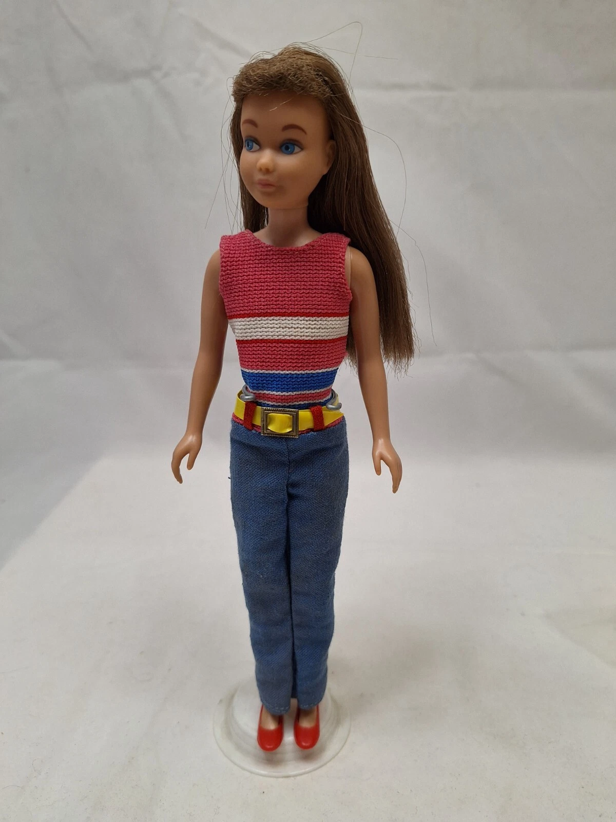 Vintage Skipper Doll in Summer Slacks Pak Twiggy Gear Barbie Mattel Japan 1970