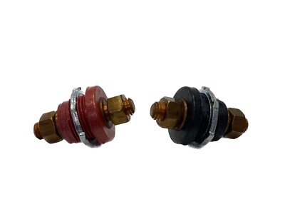Unbranded Set of Red & Black Battery Bulkhead Pass Through Terminals