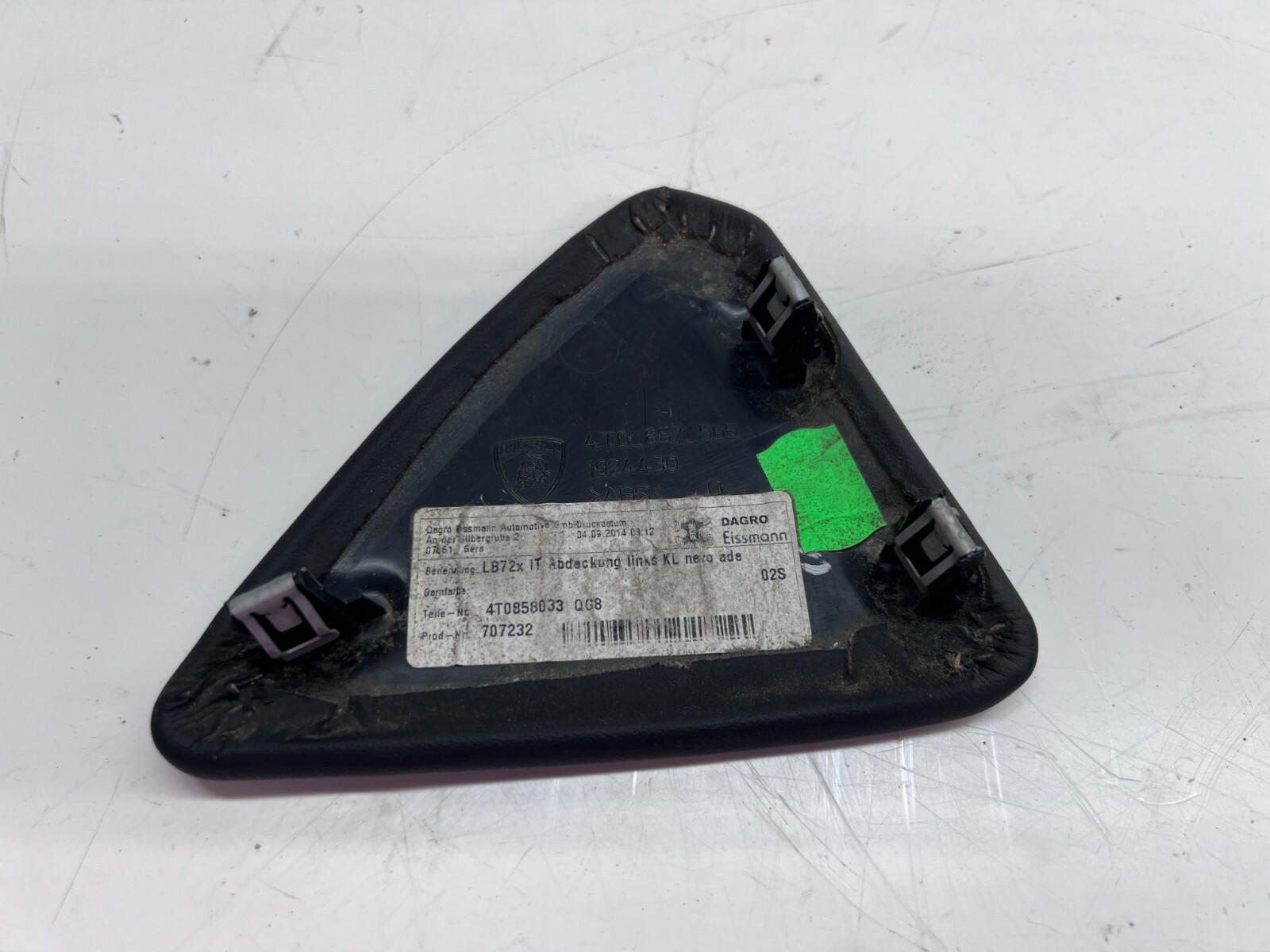 LAMBORGHINI HURACAN DRIVER LEFT LH DASHBOARD END CAP TRIM COVER OEM 4T0858033