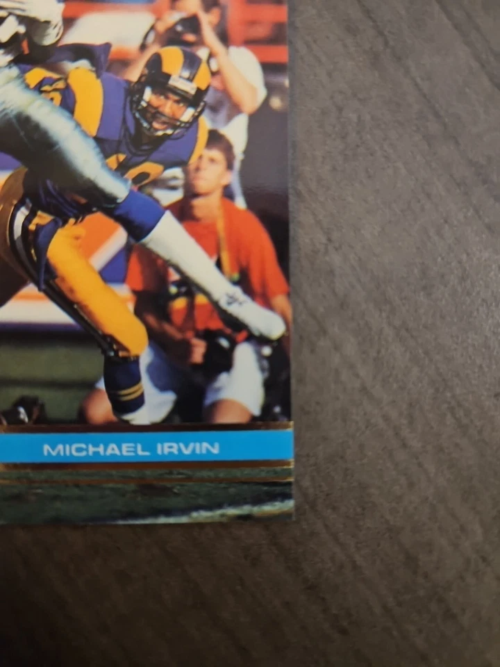1991 Topps Stadium Club - #37 Michael Irvin - Image 3 of 4
