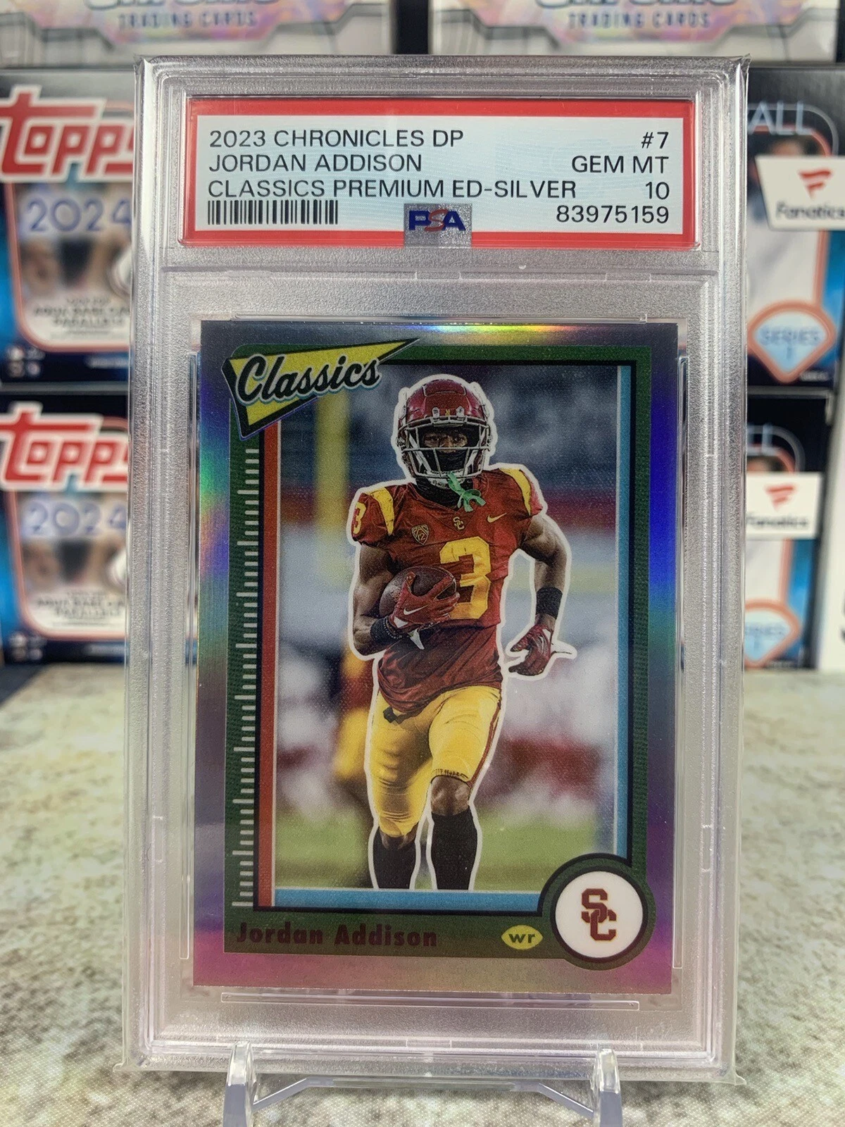 Jordan Addison Panini Chronicles Draft Picks Classics Premium Edition #7 Silver