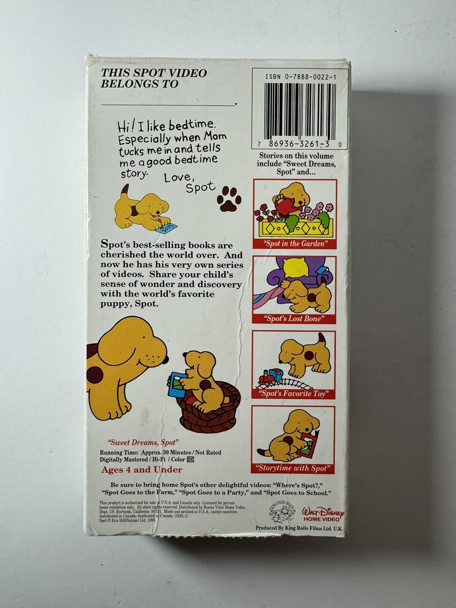 Sweet Dreams, Spot (VHS, 1998) 786936326130| eBay