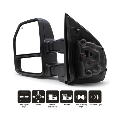 Towing Mirror Power Heated For 2017-2020 Ford F-250 F-350 Super Duty Driver Side