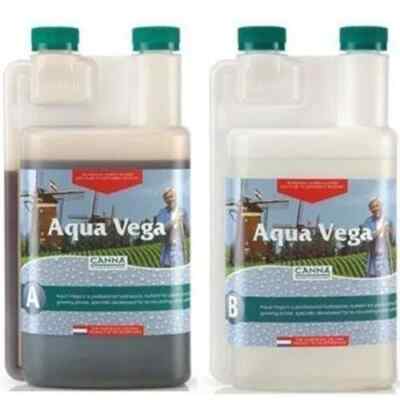 Canna Aqua Vega A & B 1 Liter Set - Hydroponic Nutrient Grow Veg 1L