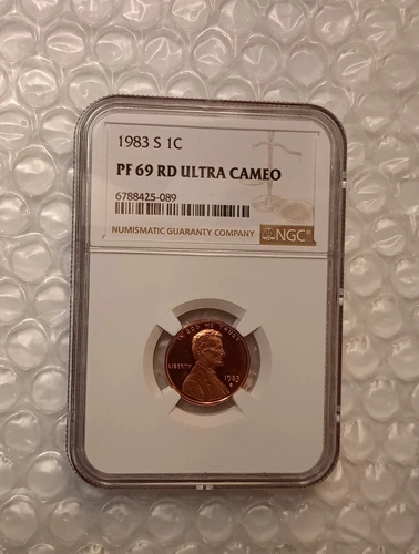 USA 1 Cent, Lincoln Memorial Penny 1983-S Proof, NGC PF 69 RD Ultra  Cameo