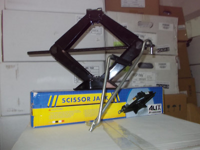 DOBO Crick Pantografo A Forbice 1 Tonnellata (1000kg), Sollevatore Auto Manuale, Altezza Min 10,5cm - Max 35cm, Acciaio, Per Emergenze E Cambio Gomme - 5