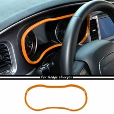 Dashboard Instrument Box Cover Trim Accessories For Dodge Charger 2015-22 Orange