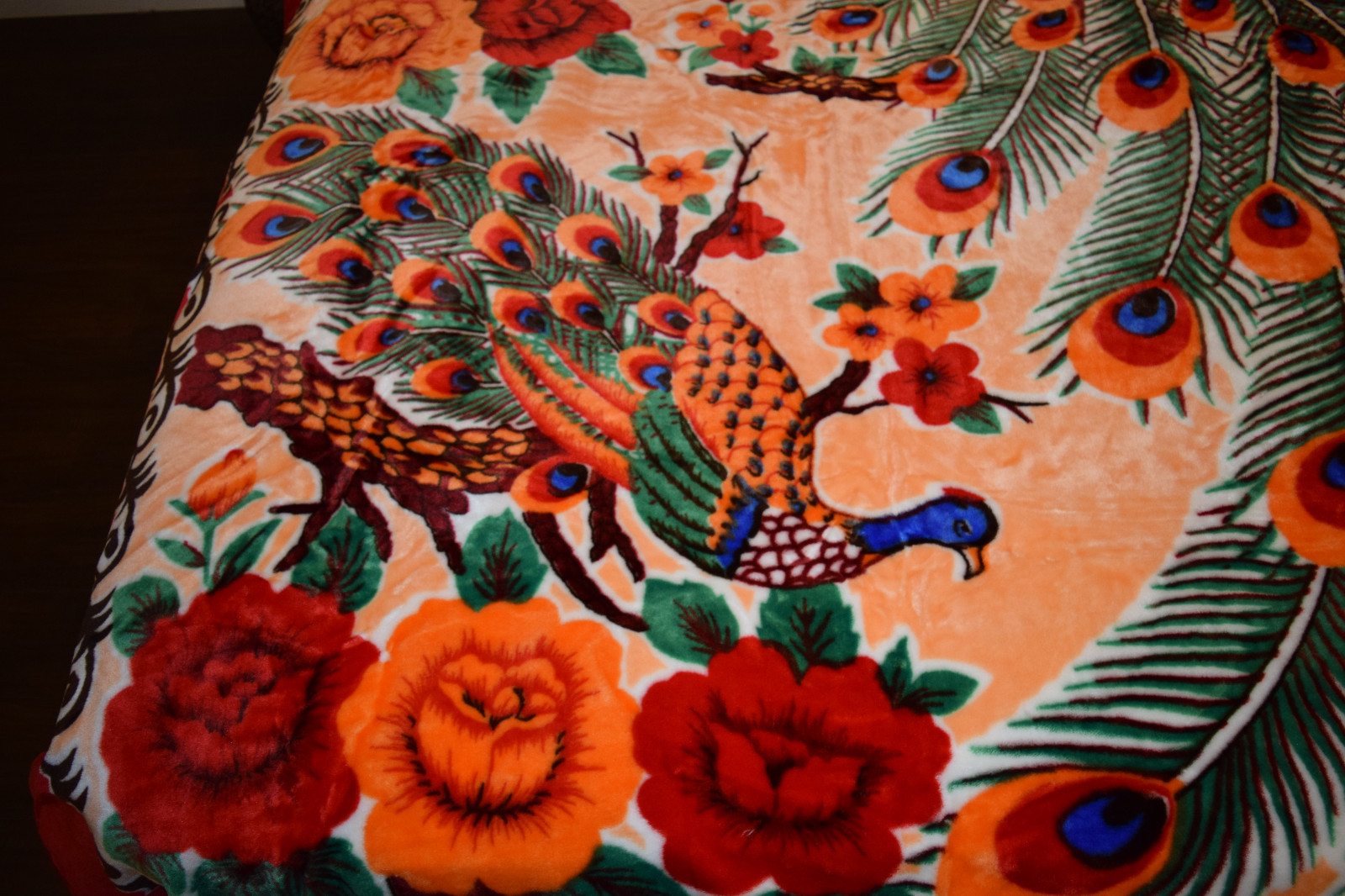 ☀️NEW 5 POUNDS SUPER SOFT QUEEN KOREAN MINK BLANKET Plush PEACOCK PEACOCKS eBay