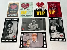 8 Piece Set of "I Love Lucy" Memorabilia VIP Magnet Sticker Memorabilia