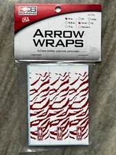 Bohning Arrow Wrap Red White Tiger 13 PK Small