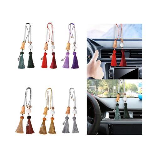 Rear View Mirror Hanging Accessories Car Charm Feng Shui Lotus Car Hanging Decor - Picture 1 of 19