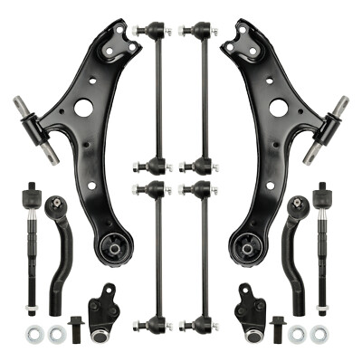 12Pc Front Lower Control Arms for 2007 -2009 2010 2011 Toyota Camry Suspension