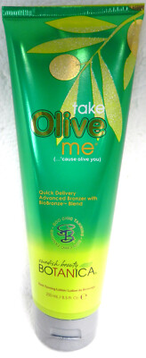 TAKE OLIVE ME ADVANCED BRONZER TANNING BED LOTION SWEDISH BEAUTY BOTANICA RARE!