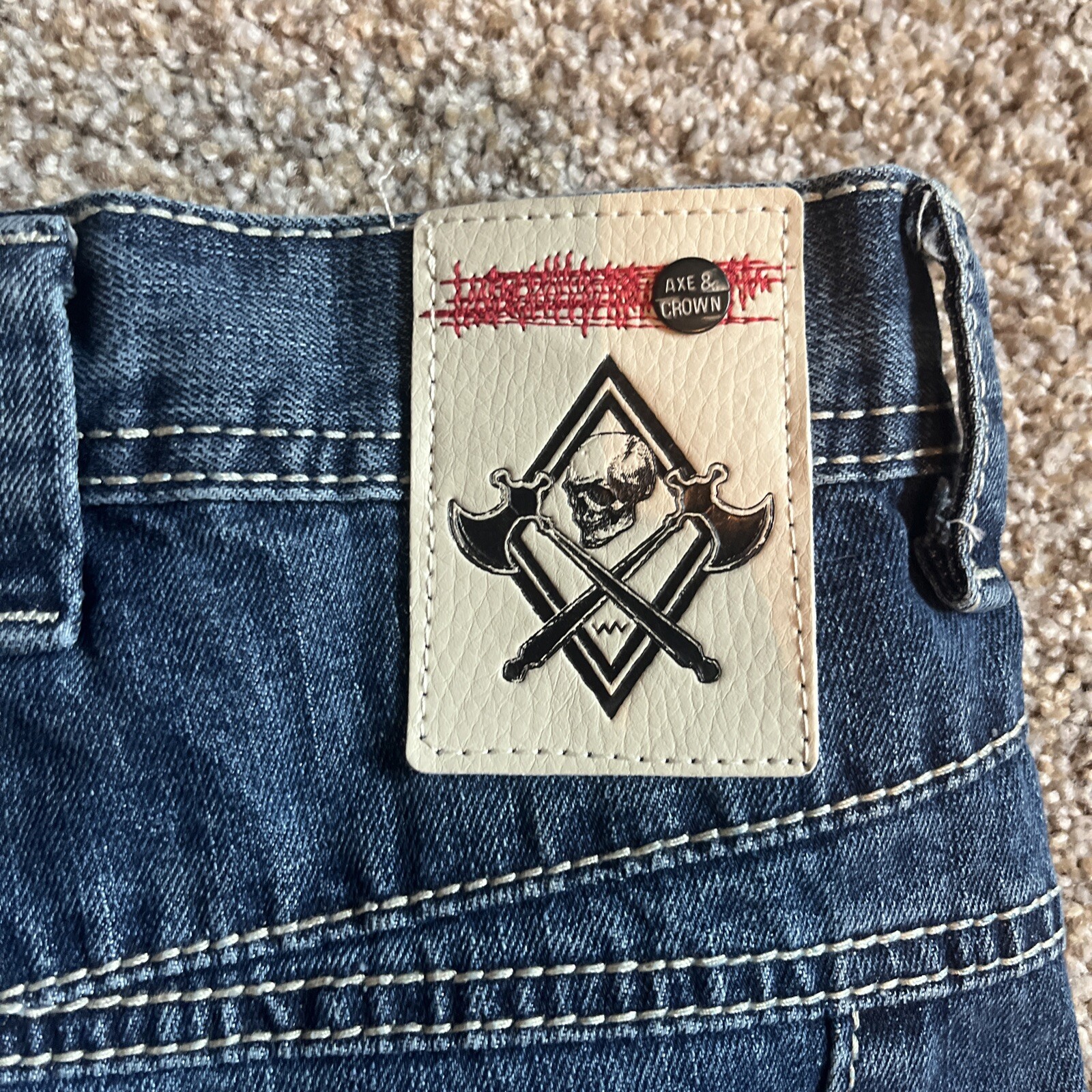 Axe & Crown Rumble Boot Cut Jeans Mens Size 46x32 Actual 46 X 30 - View 15