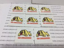 BULLDOG TATTOOS SET OF 8 PIECES New with backer WATERLESS Peel Stick
