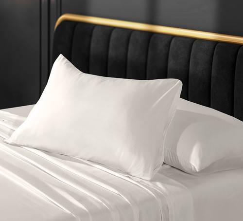 2 Pic Pair of Housewife Pillowcases Cover Soft Brushed Microfibre Stander size - Picture 32 of 43