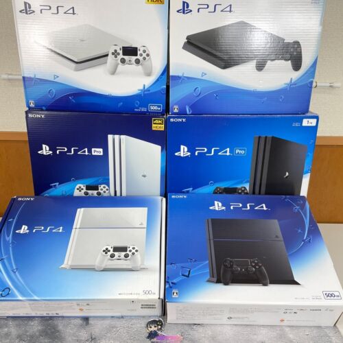 PS4 PlayStation 4 Sony Original Slim Pro 500GB 1TB 2TB Konsole schwarz oder weiß JP - Bild 1 von 22