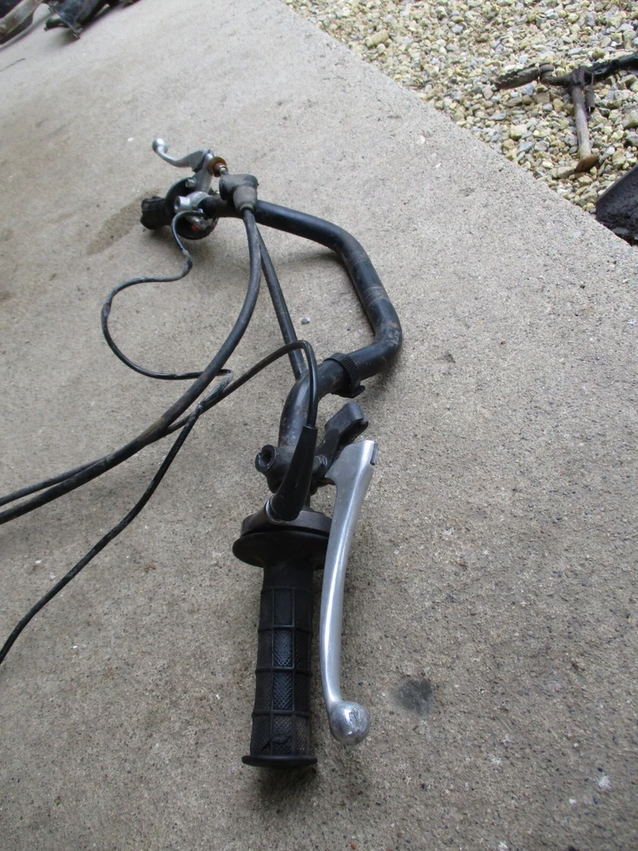 MANILLAR HONDA XR80 1980-1984 MANILLAR XR 80 CABLES ACELERADOR TORCIDOS EMBRAGUE Foto 3 de 4