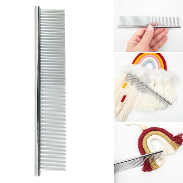 Gazechimp Macrame Fringe Comb Durable Stainless Steel Craft For Fiber Knotting