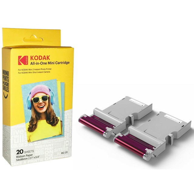 KODAK ALLINONE MINI CARTRIDGE 20Sheets PAPER Mini 2 Photo Printer
