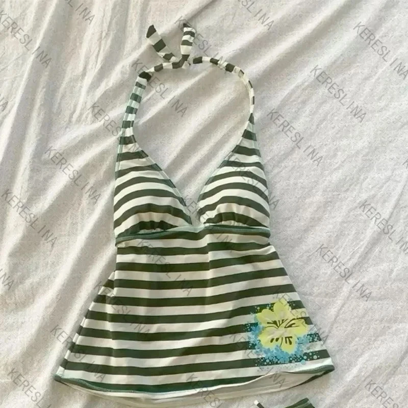 Women Coquette Fairycore Y2K Aesthetic Cami Top Print Halter Tank S-L