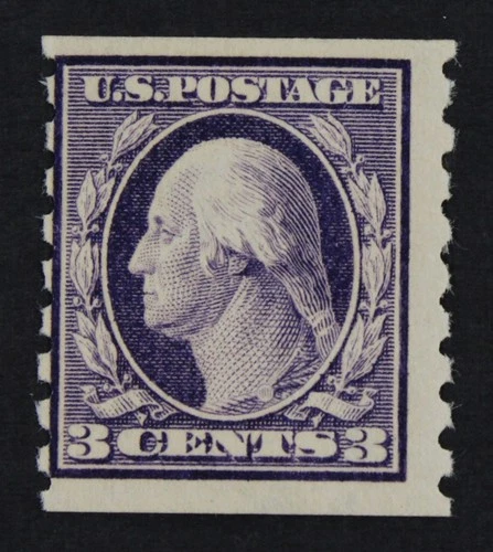 CKStamps: US Stamps Collection Scott#394 3c Washington Mint H OG 24 1/2mm