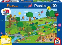 Im Spielpark, 100 Teile Puzzle Kinderpuzzle, Die Maus Spiel 56395 Deutsch 2021