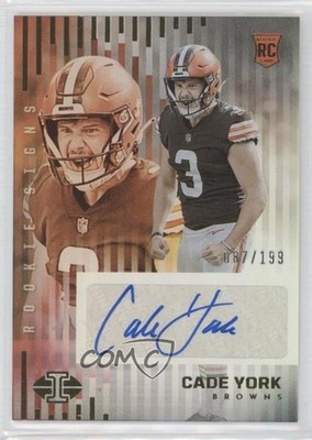 2022 Panini Illusions Rookie Signs 87/199 Cade York #RS-CY Auto RC s1i