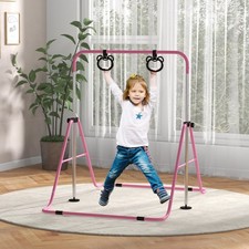 Sbarra Da Ginnastica Per Bambini FBSPORT - 13 Altezze Regolabili 90-150cm, Portatile, Per Allenamento E Danza - Foto 2