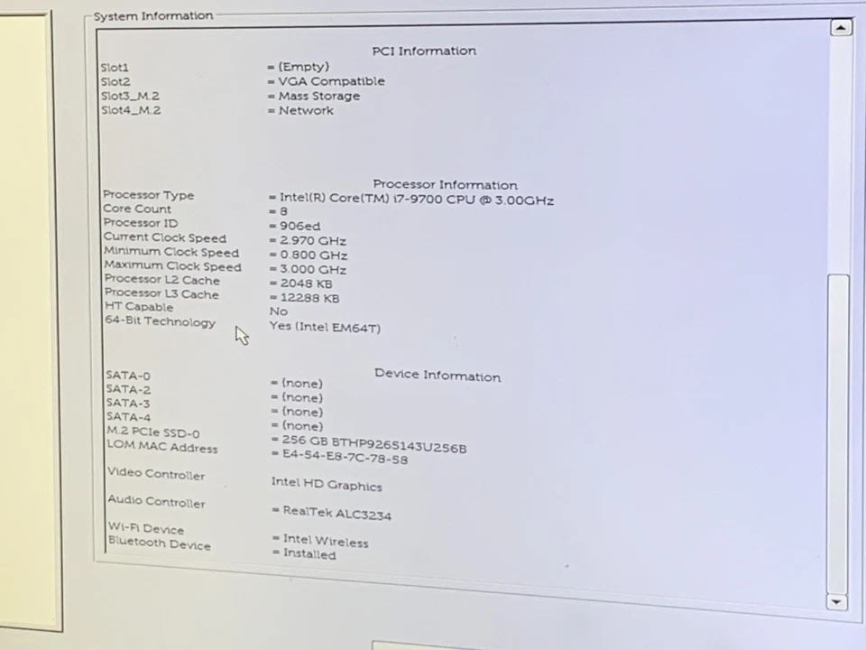 Dell Precision Tower 3431 Core i7-9700 3GHz 16GB RAM 256GB SSD AMD NO OS - Image 3 of 4