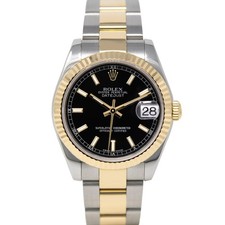 Rolex Datejust 31 Steel & Gold 178273 Black Index, Oyster - Pre-owned