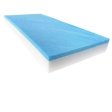 Bunk Mattress, Gel Memory Foam on High Density White, RV 8" x 36" x 84"