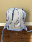 American Girl Floral Backpack Silver Blue Pink Purple Zip Outer Pockets — photo 3