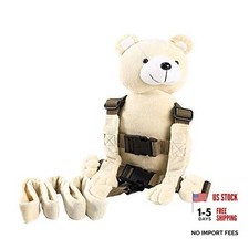 New 3 in 1 Bear Toddler Safety Harness Backpack, Children's Super Soft Bear