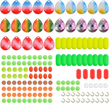 Walleye Rig Making Kit, 175Pcs DIY Fishing Lure Making Kit for Crawler Harness W