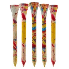 Bamboo Golf Tees 70mm  Pack of 100  Multiple 100, Tie Dye