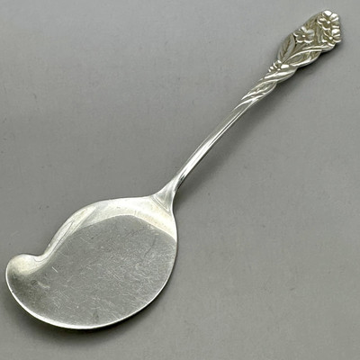 #ad #ad Forget Me Not Spoon Jelly Server Frank Whiting Sterling Silver Floral Pattern $49.99
