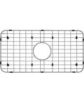 Serene Valley Sink Protector Grid Centered Drain With Corner Radius (24x12.5x1)