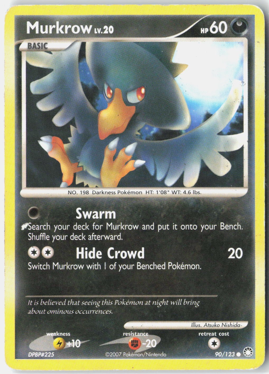 Murkrow Mysterious Treasures 90/123 Pokemon Card