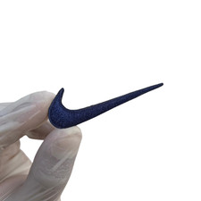swoosh logo patches Iron on swoosh embroidered logo Blue color