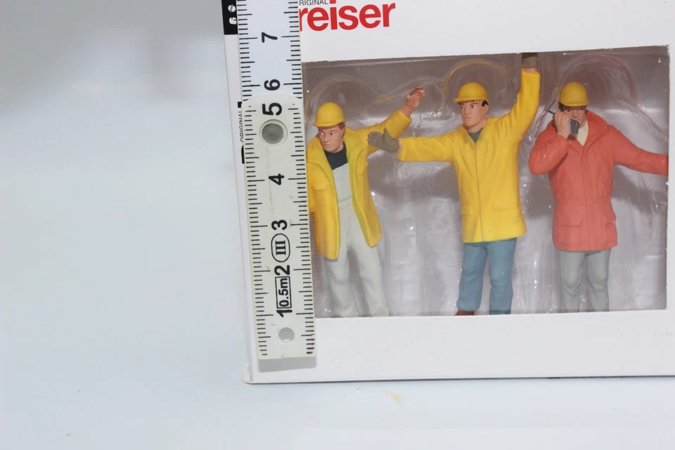Preiser 63095  Arbeiter  3 Figuren  1:32 Spur 1  NEU in OVP - Bild 3 von 3