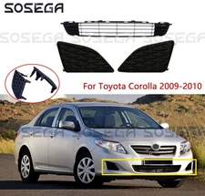 For Toyota Corolla 2009-2010 Front Lower Bumper Grille Trim & Fog light Cover
