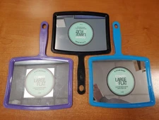 2/3 Pk: Conair Large & Flat Clear View Handheld Mirror *CHOOSE COLOR/QTY* R7P6b