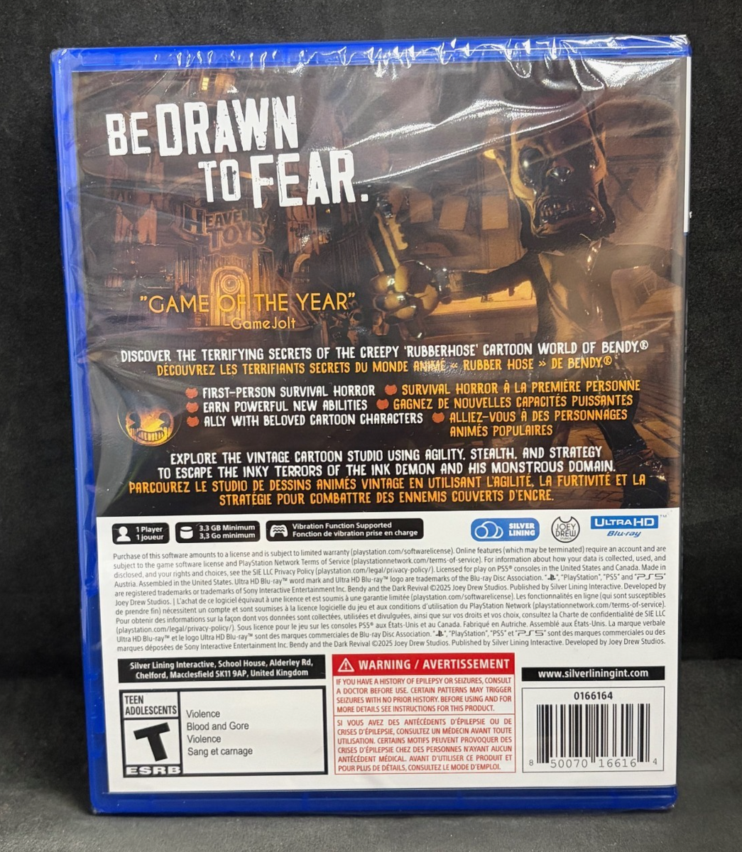Bendy and the Dark Revival (PS5 / Playstation 5) BRAND NEW