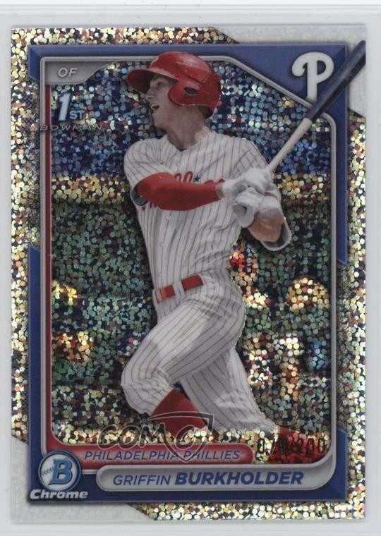 2024 Bowman Draft Chrome Sparkle Refractor /200 Griffin Burkholder #BDC-60 1mr0