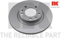 2X Bremsscheibe NK 313749 2 Bremsscheiben Hinterachse Hinten