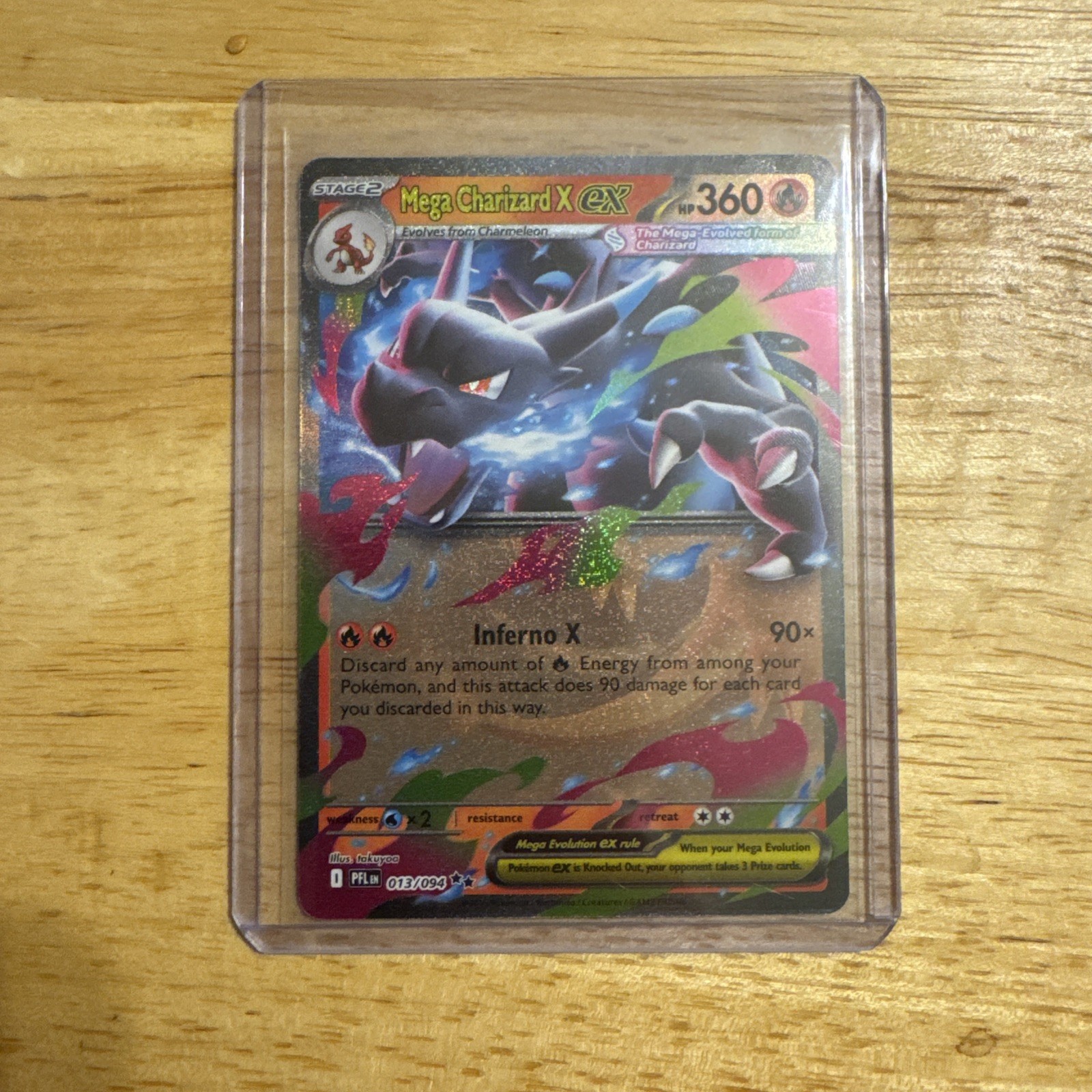 Mega Charizard x EX 013/094 Me02: Phantasmal Flames Holo