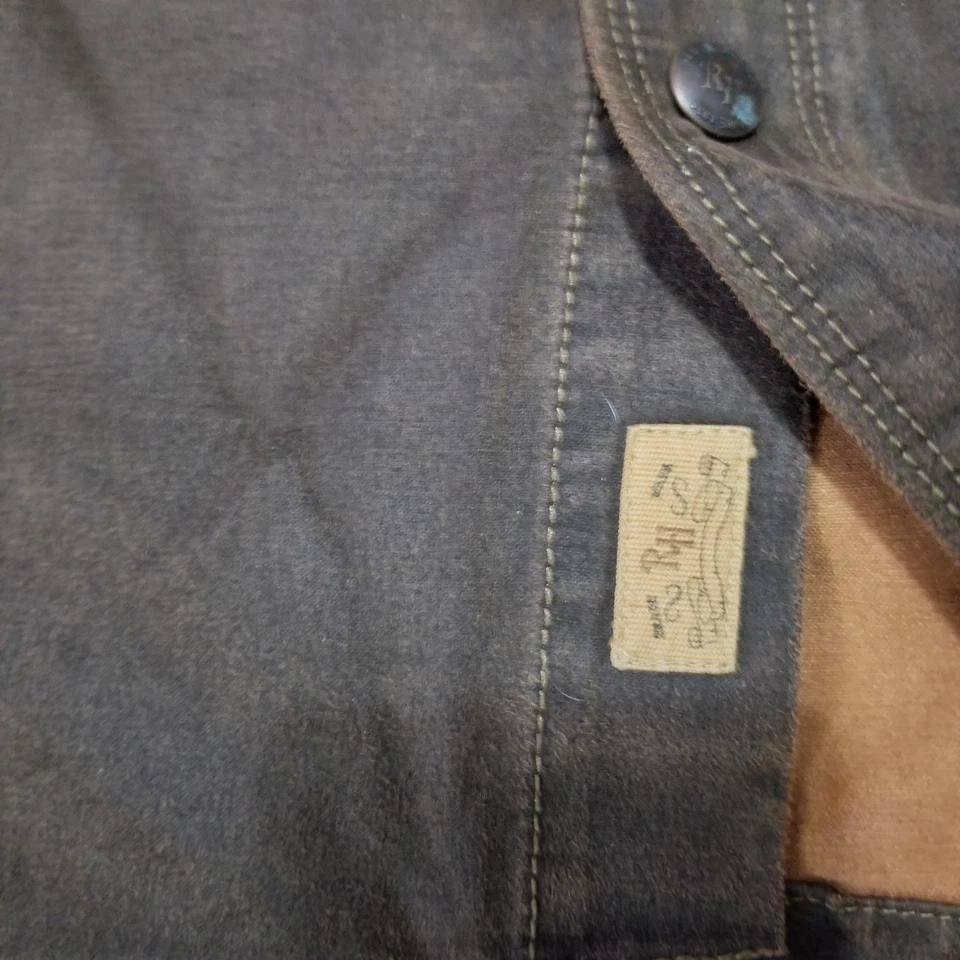 Chaqueta Camisa Red Head Ranch Willow Springs Frontal a Presión Talla 2XLT Marrón Shacket Foto 3 de 4