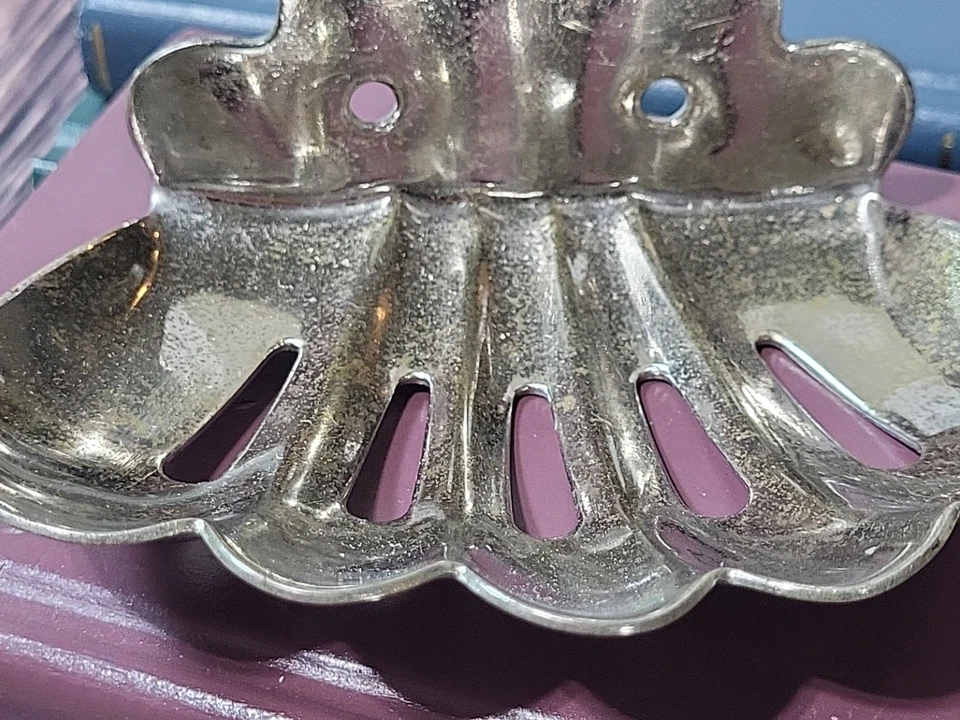 Старинный настенный винтажный викторианский держатель для мыла в стиле ар-деко оборудование для ванной - Изображение 4 из 4